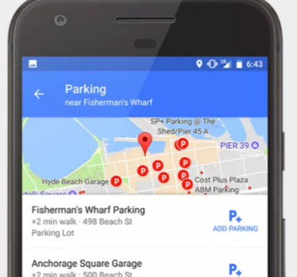 Google Maps Parking