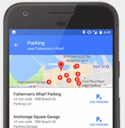 Google Maps Parking