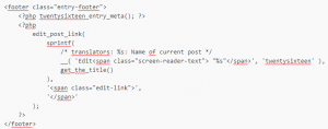 wordpress code screenshot 2